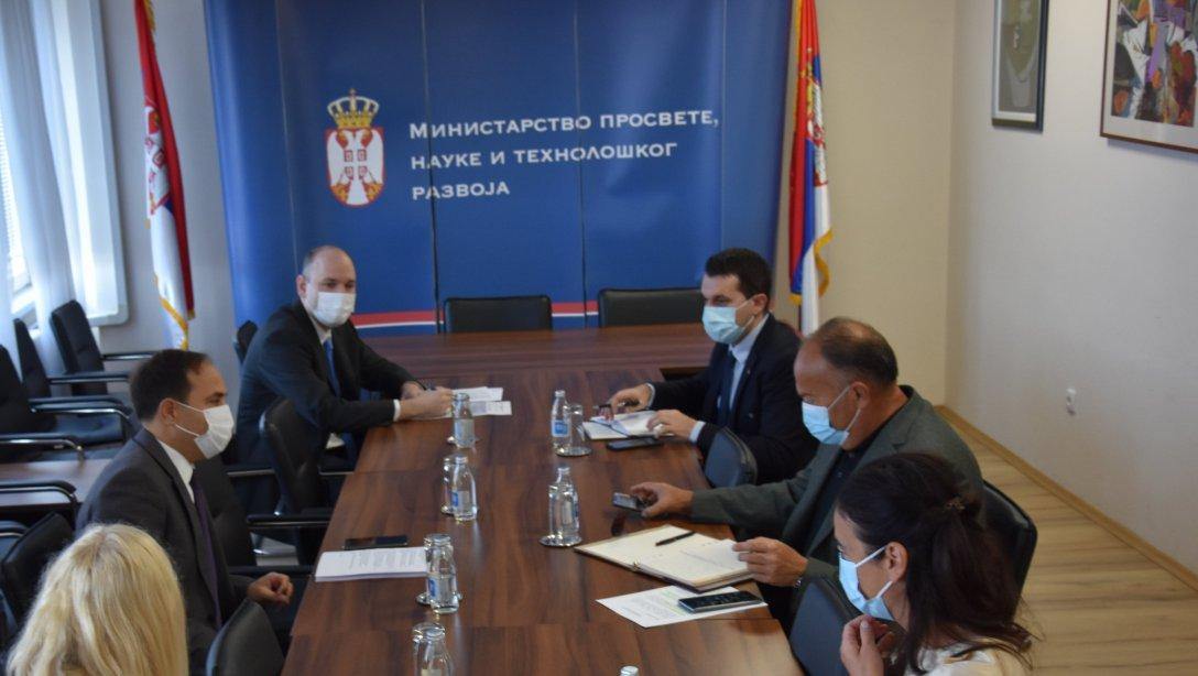 Sırbistan Eğitim, Bilim ve Teknolojik Kalkınma Bakanı Sn. Mladen ŞARÇEVİÇ ile görüşme